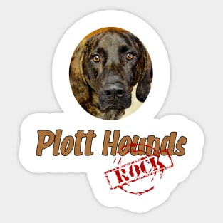 Plott Hounds Rock! Sticker